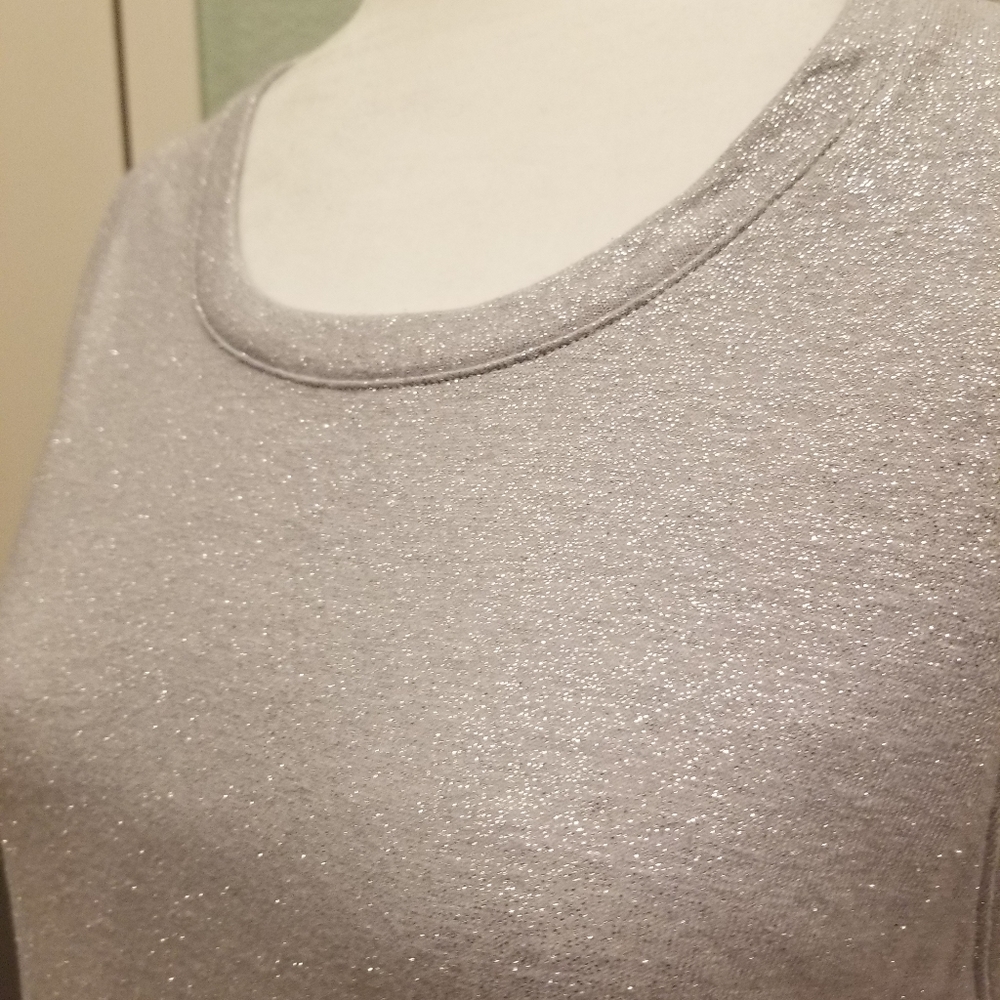 🌸Banana Republic Silver/Sparkle Tank Top NWT - Picture 3 of 6